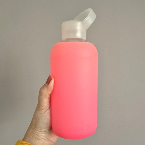 bkr Other - bkr Pink Silicon Covered Glass Water Bottle - 500mL/16oz 💖